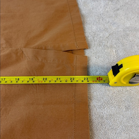 Pact Organic Cotton Daily Twill Skirt Size L Camel NWT Stretch Pockets - Picture 7 of 9